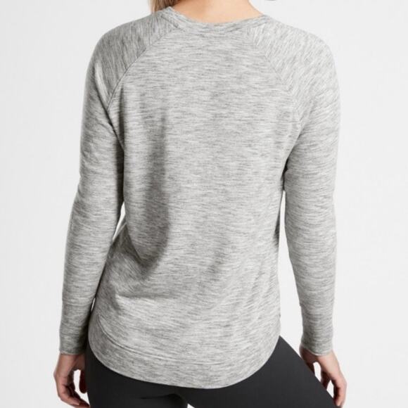 Athleta Mindset Crew Neck Sweatshirt Size M Medium Gray - Picture 4 of 9